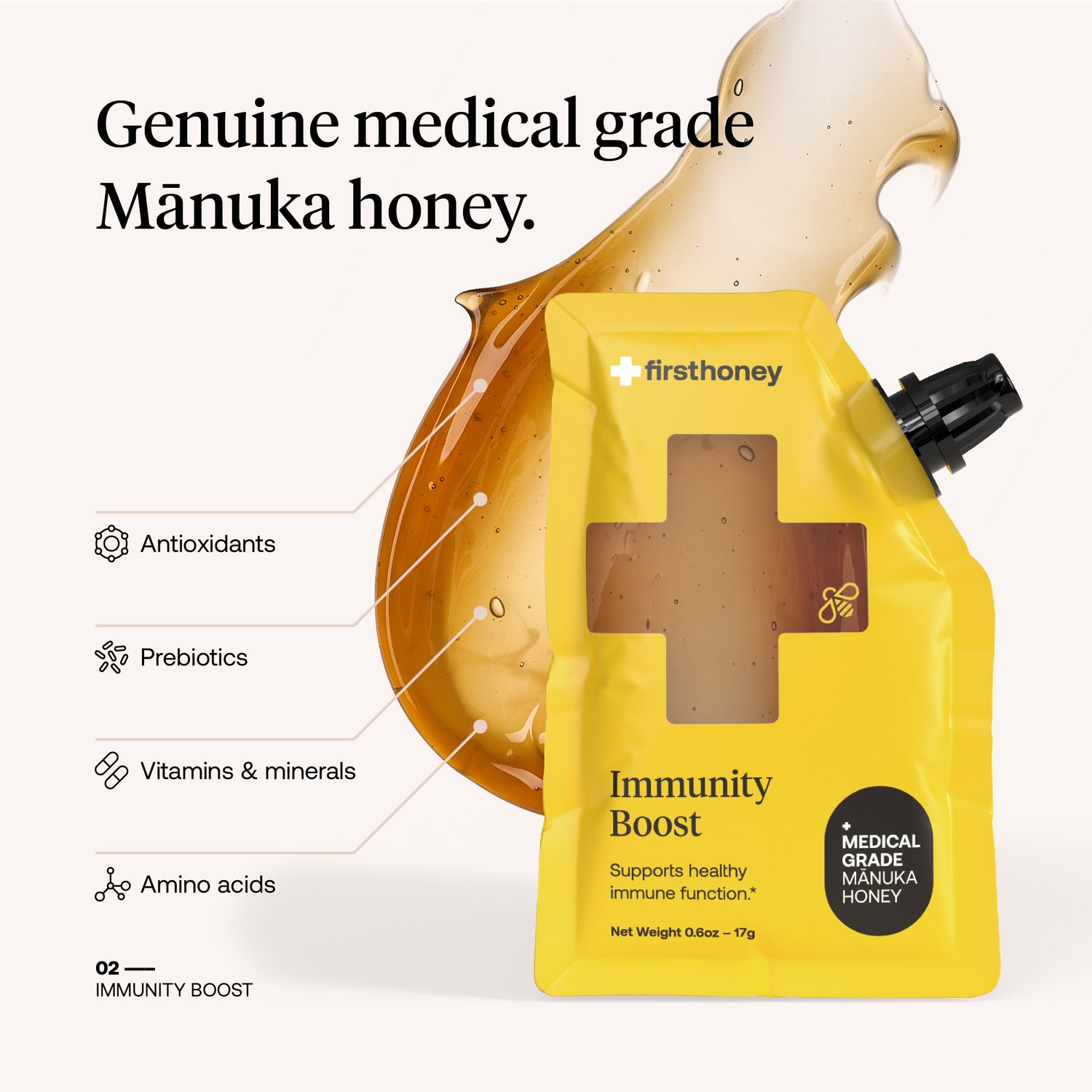 Manuka Honey Immunity Boost Pouches