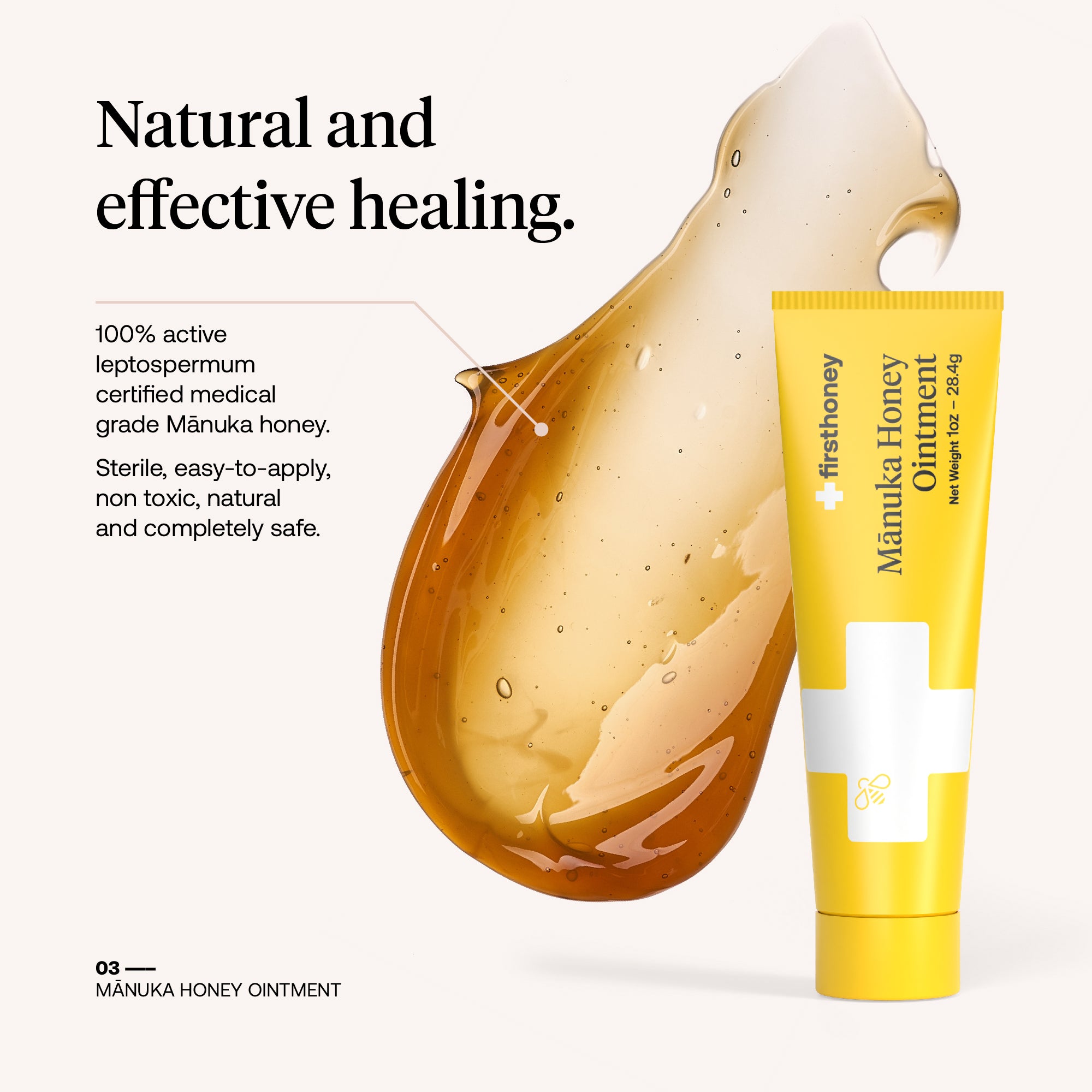 Manuka Honey Ointment for Burns and Wounds | First Honey